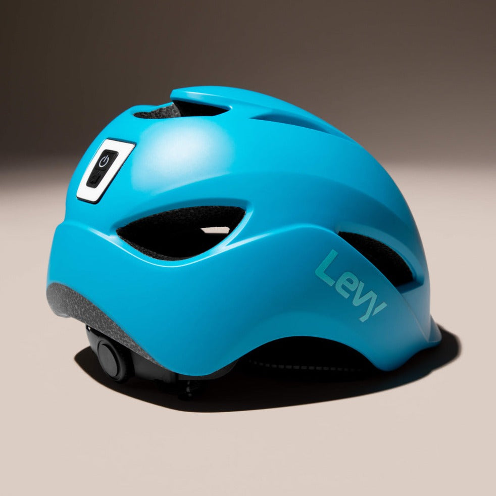 bike scooter helmet Levy Electric Adjustable Scooter & Bike Helmet with Rear LED Light – One Size for Adults
