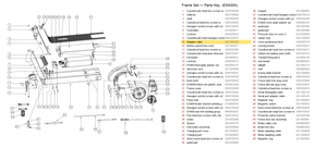Frame Set exploded diagram + parts key — ES400 WIRE HARNESS highlighted (OKAI ES400)