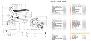 Frame Set exploded diagram + parts key — OKAI ES400 Frame Lock Box Assembly highlighted (OKAI ES400)