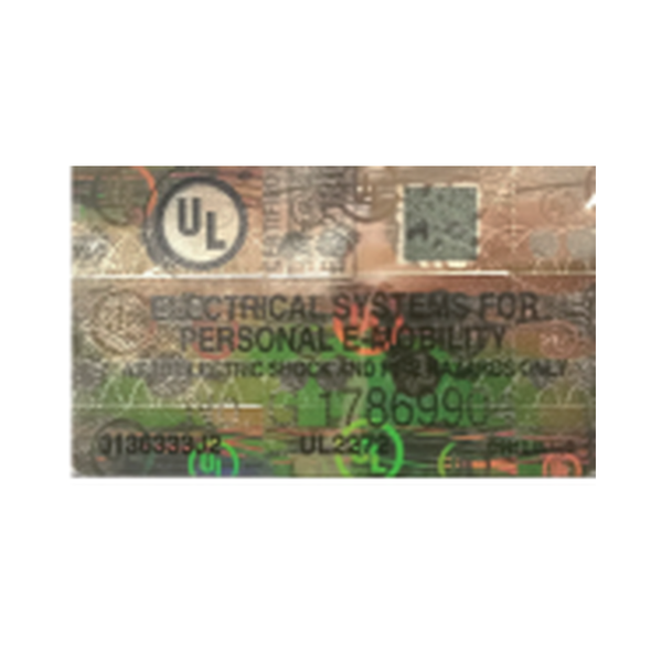 OKAI ES400 UL label