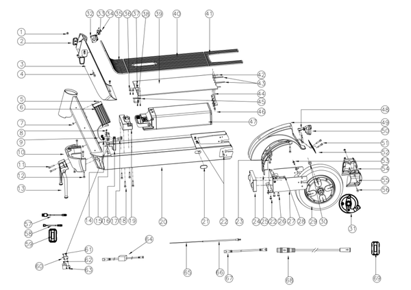 OKAI Magnetic switch - SKU 2011400024 - assembly reference