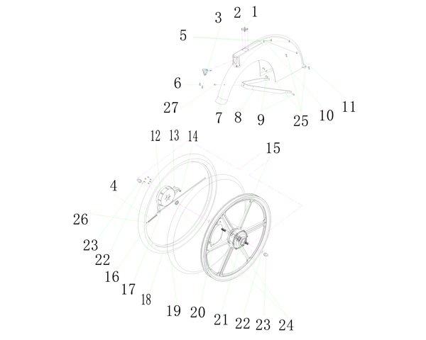 OKAI Cassette - SKU 2032400032 - assembly reference