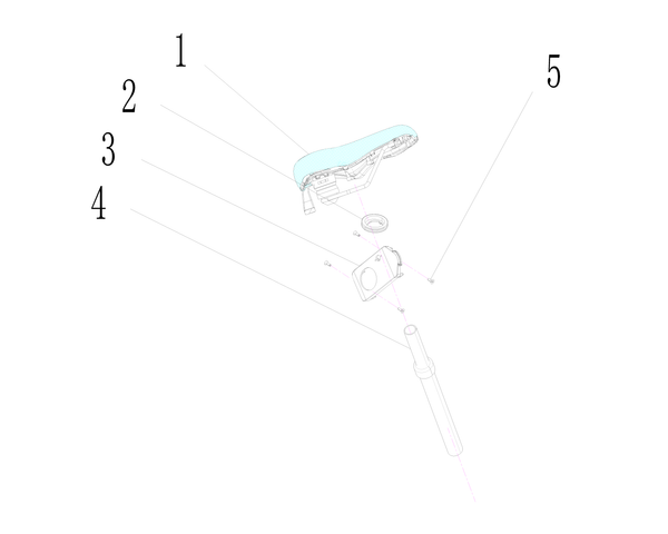 OKAI Countersunk head plum blossom self-tapping screws with column - SKU 2040100347 - assembly reference