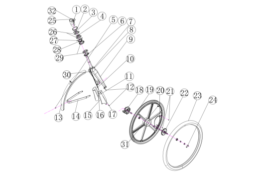 OKAI Semi-round head torx screws with column - SKU 2040100446 - assembly reference