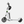 Load image into Gallery viewer, OKAI helmet locker installed on scooter, helmet retained — side view
