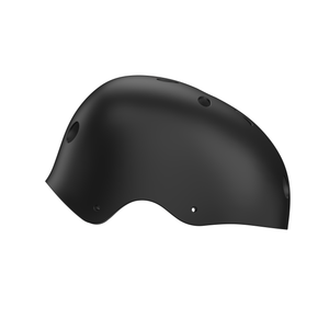 OKAI Sharing Helmet (Black) — side profile view