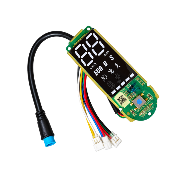 Segway Max 2.0 LCD display board angled view, background removed