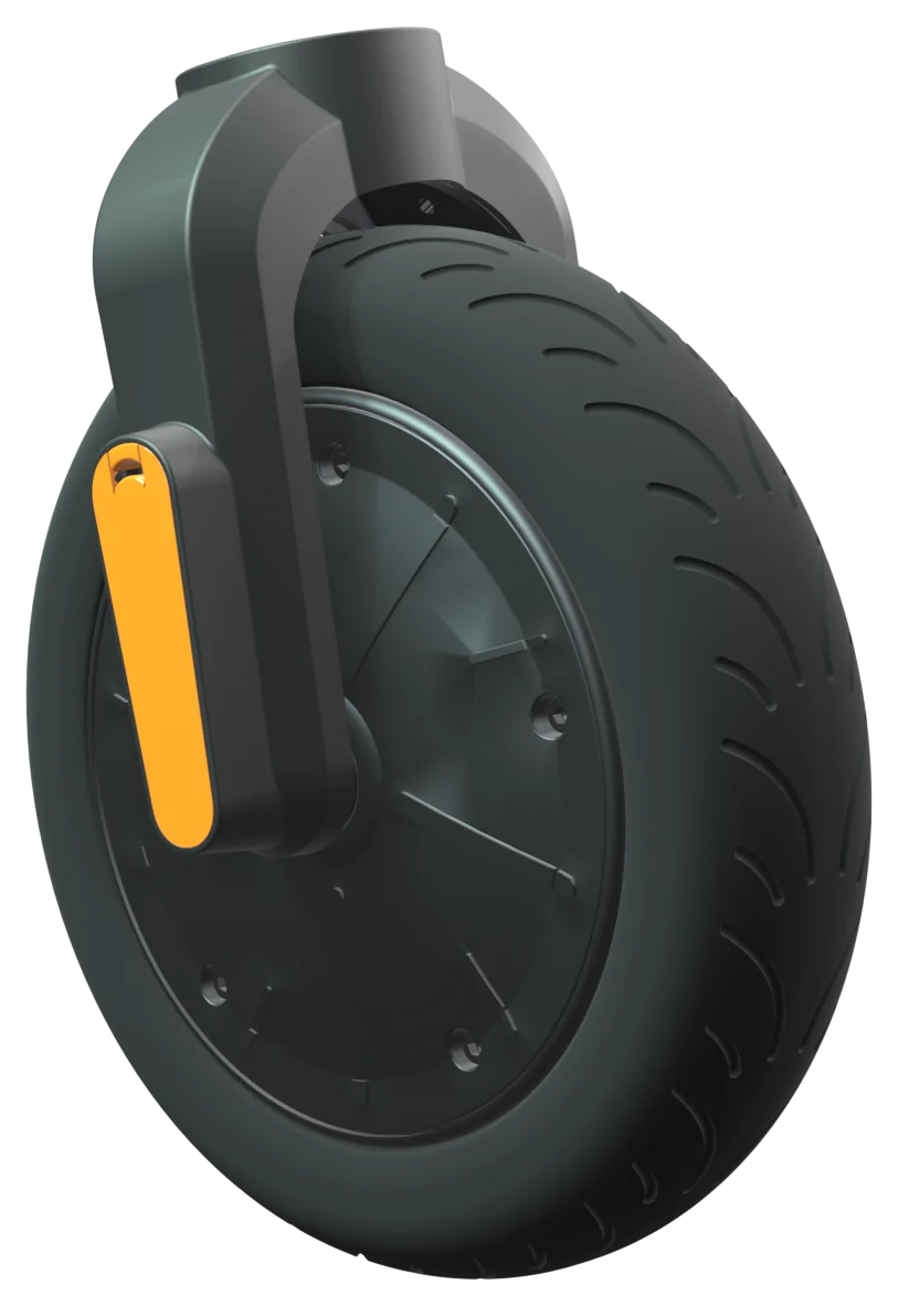 Levy Max 10-inch front wheel and 750 W hub motor